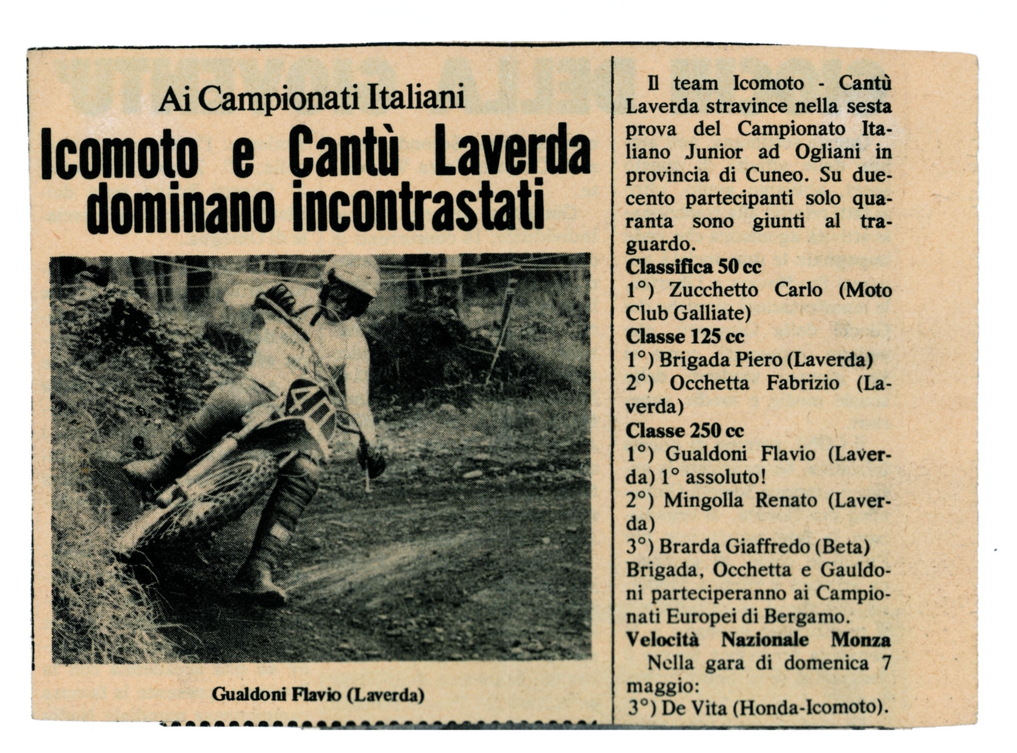 Articolo campionati italiani